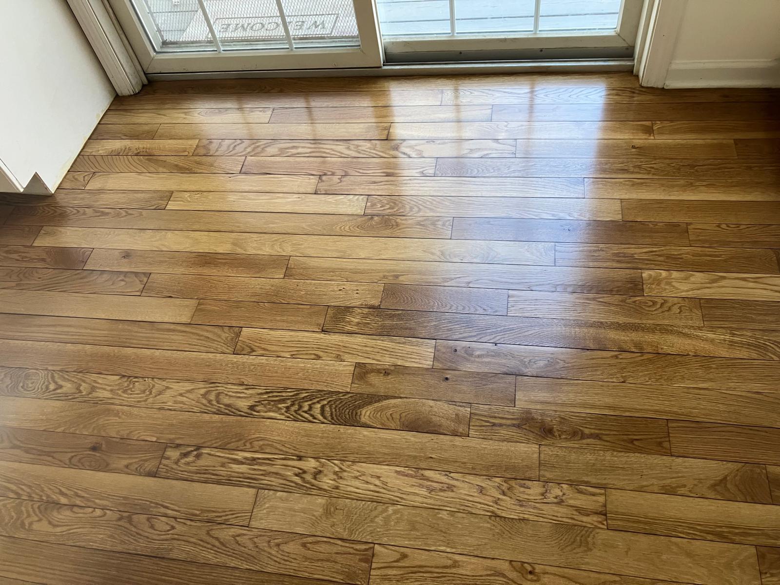Hardwood floor after restoration - project 1