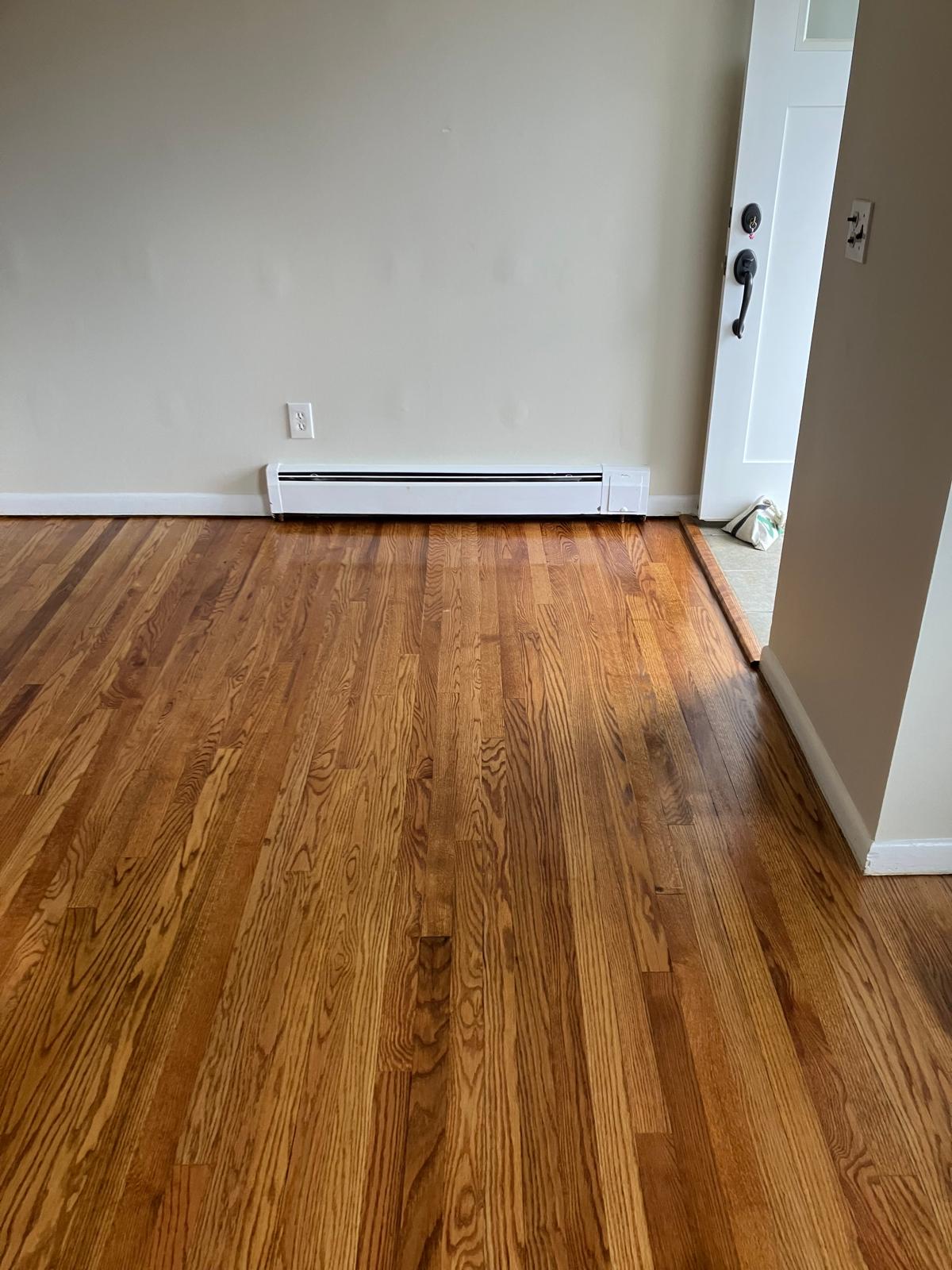 Hardwood floor after restoration - project 4
