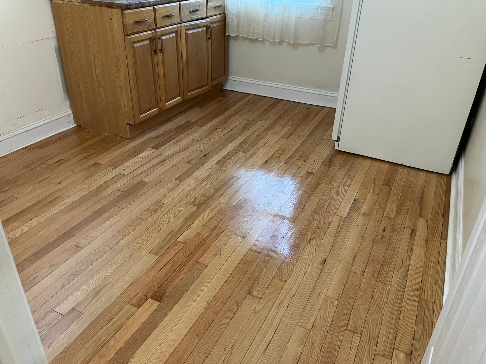 Hardwood floor after restoration - project 5