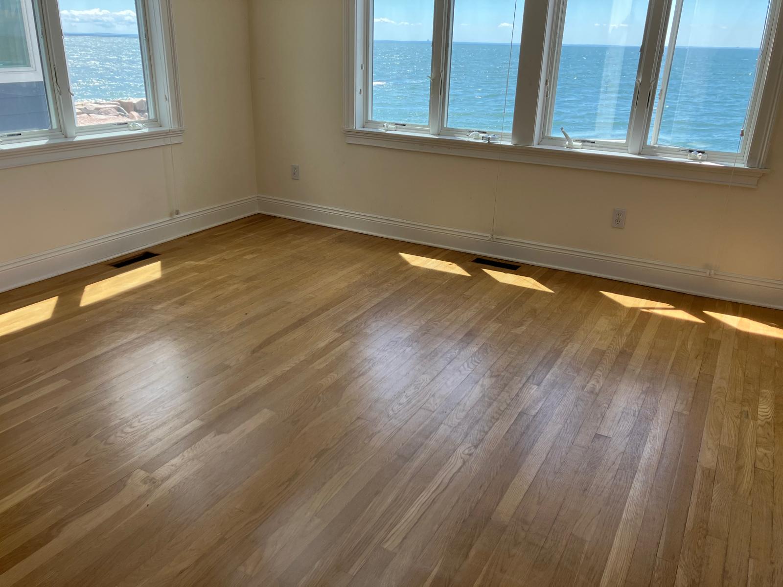 Hardwood floor before restoration - project 6